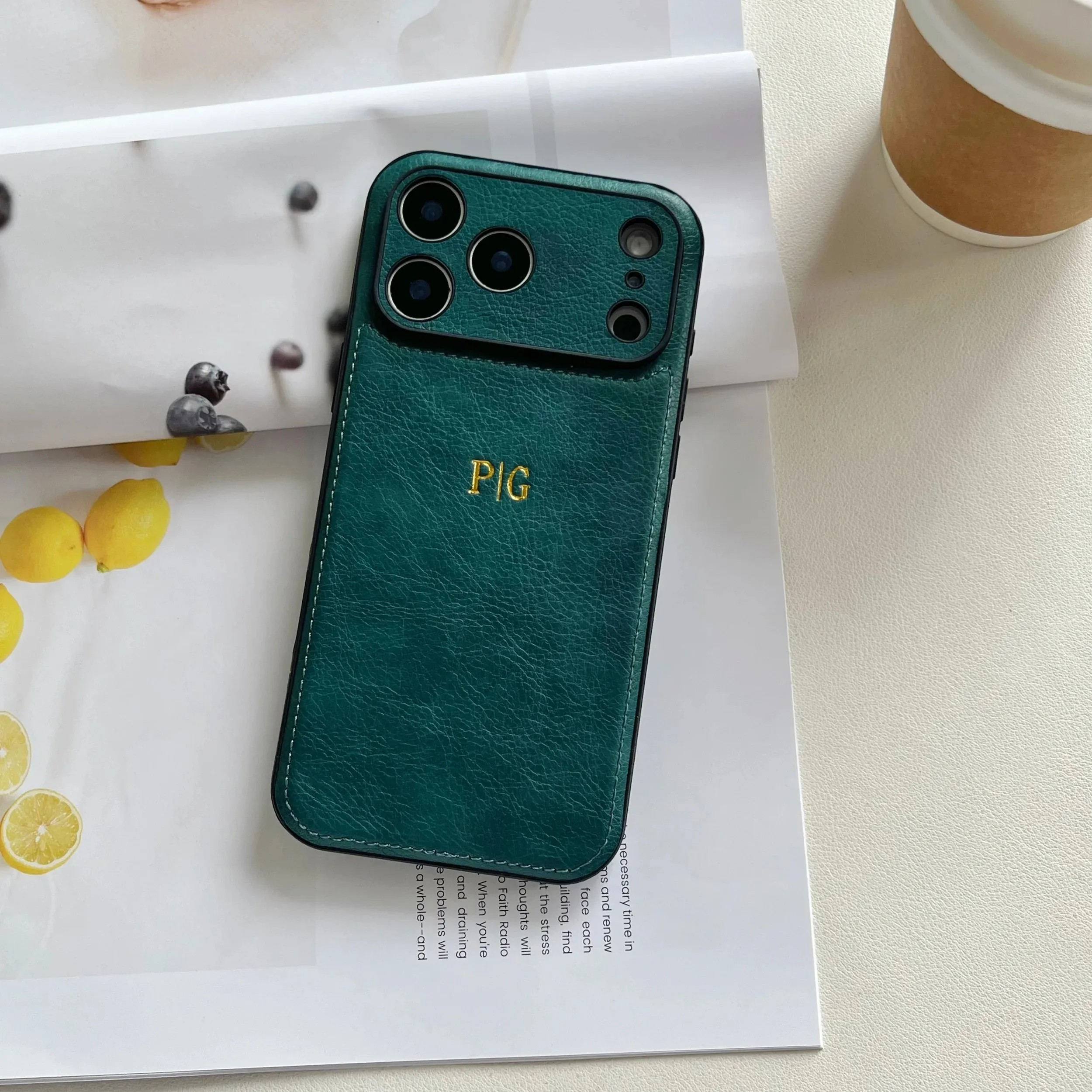 Personalized Leather iPhone Case