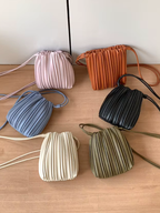 Pleated Nori Crossbody