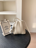 Pleated Nori Crossbody