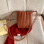 Pleated Nori Crossbody