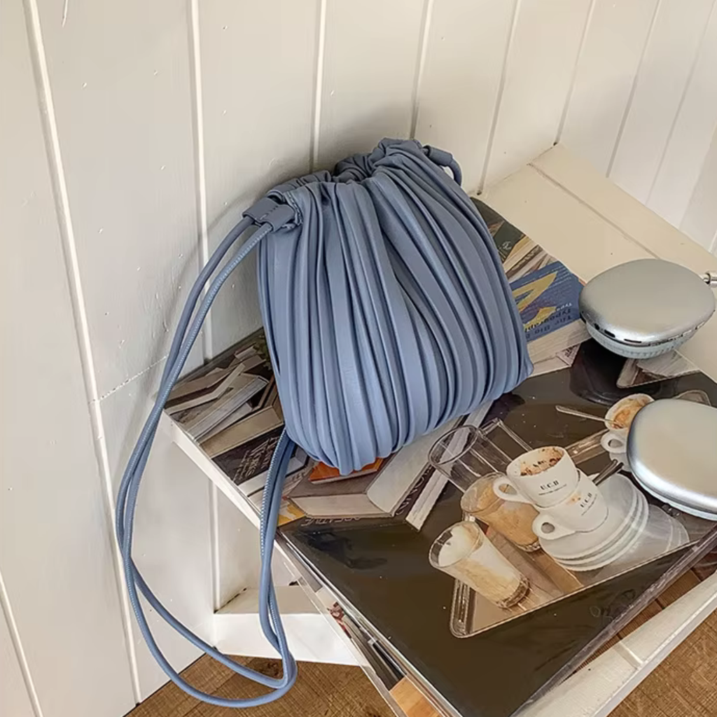 Pleated Nori Crossbody