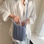 Pleated Nori Crossbody