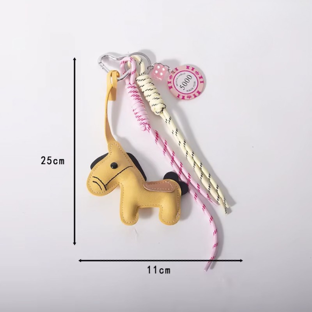 Horse Meadow Leather Bag Charm