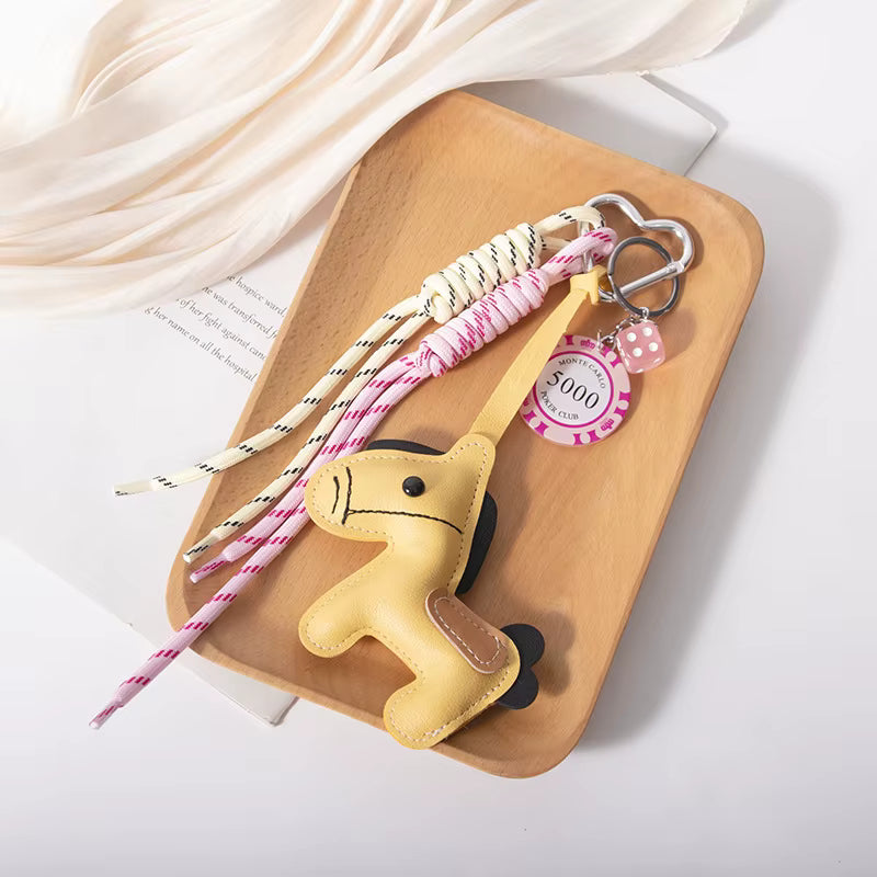 Horse Meadow Leather Bag Charm