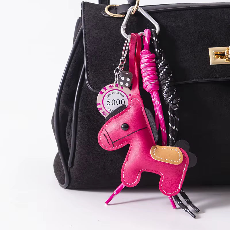 Horse Meadow Leather Bag Charm