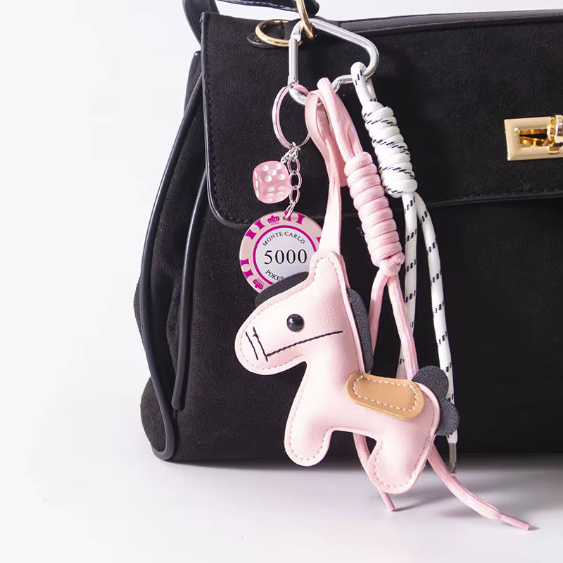 Horse Meadow Leather Bag Charm