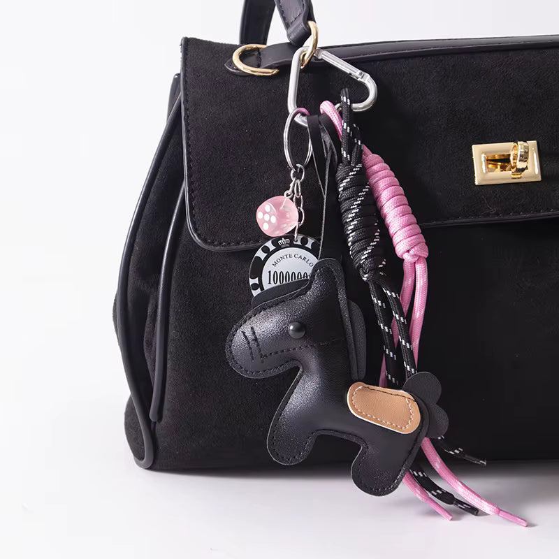 Horse Meadow Leather Bag Charm