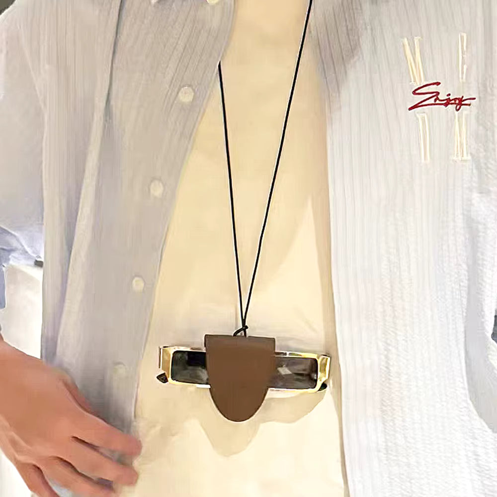 Halo Leather Eyewear Clip