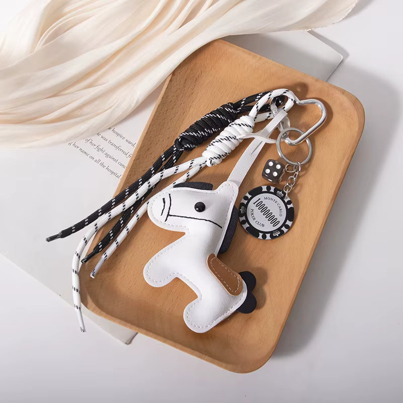 Horse Meadow Leather Bag Charm