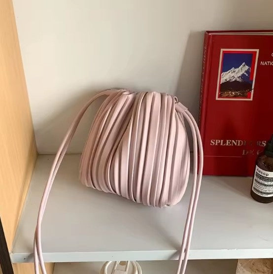 Pleated Nori Crossbody
