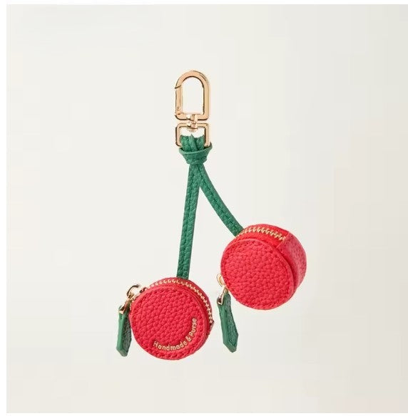 Vegan Leather Lemon Keychain