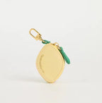 Vegan Leather Lemon Keychain