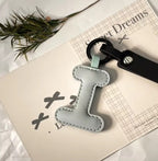 Darling Vegan Leather Initial Keychain