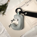 Darling Vegan Leather Initial Keychain