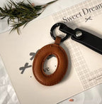 Darling Vegan Leather Initial Keychain