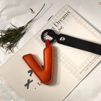 Darling Vegan Leather Initial Keychain