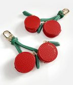 Vegan Leather Lemon Keychain