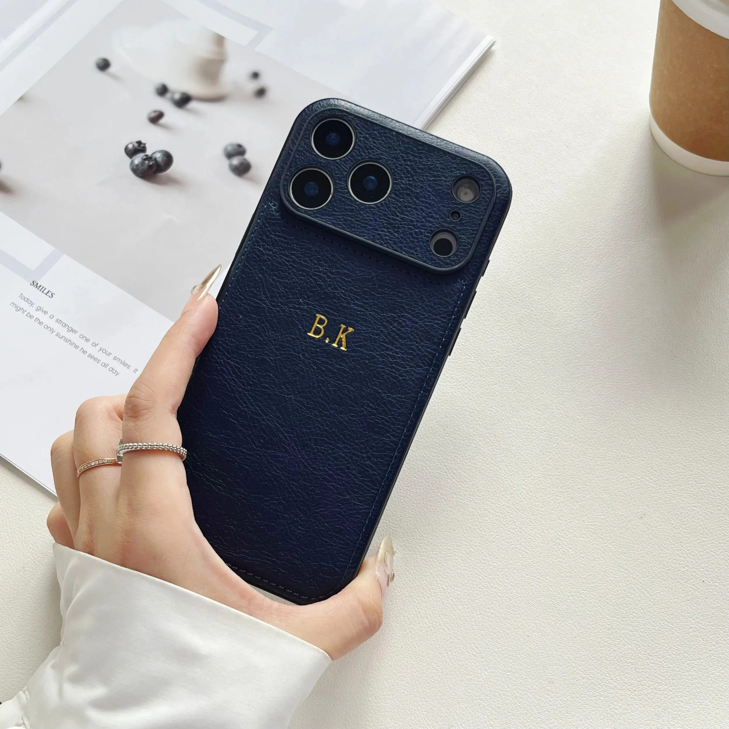 Personalized Leather iPhone Case