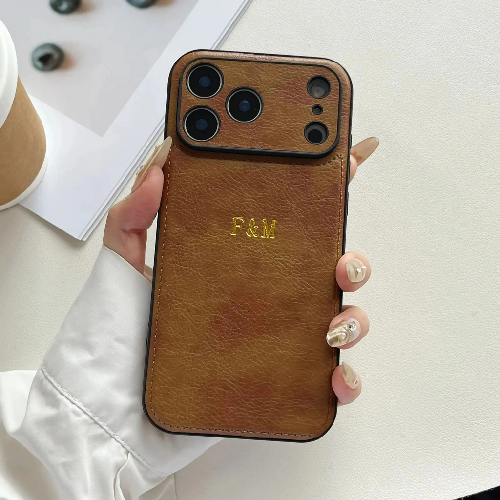 Personalized Leather iPhone Case