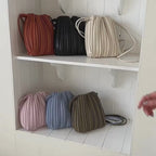 Pleated Nori Crossbody