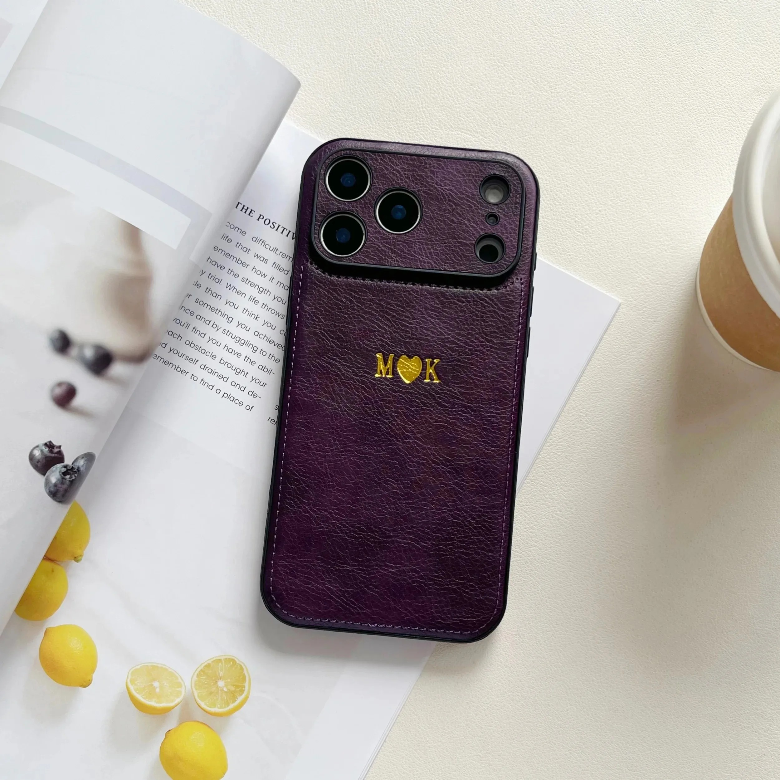 Personalized Leather iPhone Case