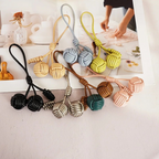 Klein Braided Leather Bag Charm