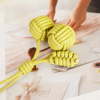 Klein Braided Leather Bag Charm