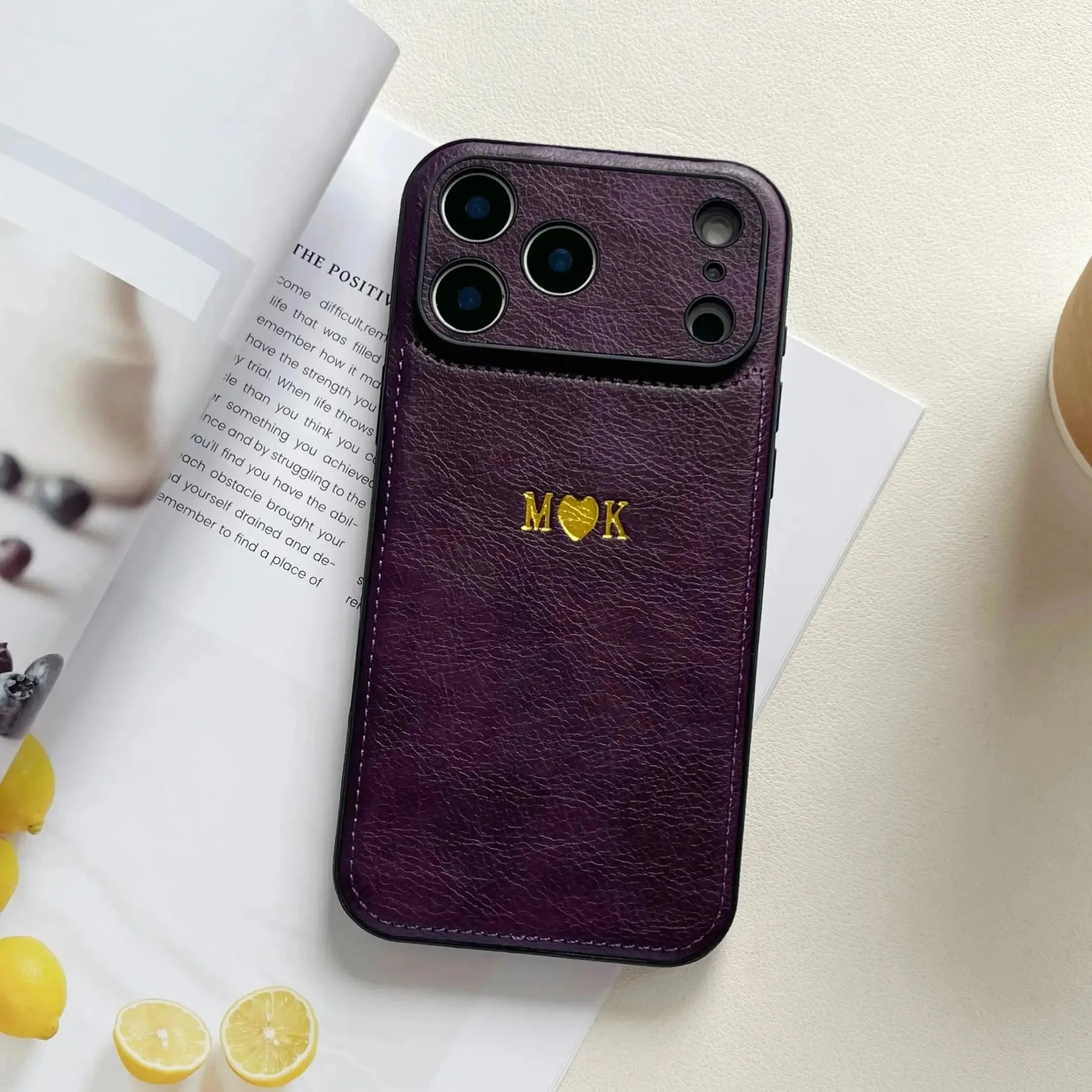 Personalized Leather iPhone Case